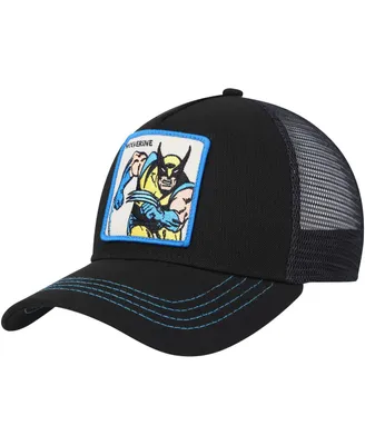 Men's Black X Men Wolverine Retro A-Frame Adjustable Hat