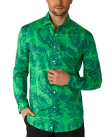 OppoSuits Men's Long-Sleeve Joker Graphic Shirt