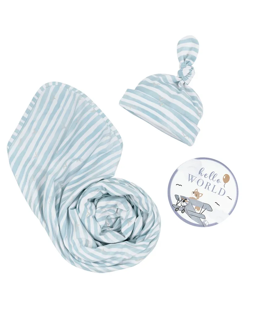 Living Textiles Baby Boys Hello World Gift Set