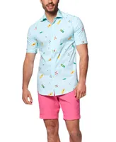 OppoSuits Men's Shirt - Button Up Dress Slim Fit White Short Sleeve