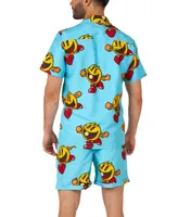OppoSuits Men's Short-Sleeve Pac-Man Graphic Shirt & Shorts Set