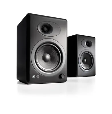 Audioengine A5+ 150W Powered Bookshelf Speakers - Stereo Systems and More