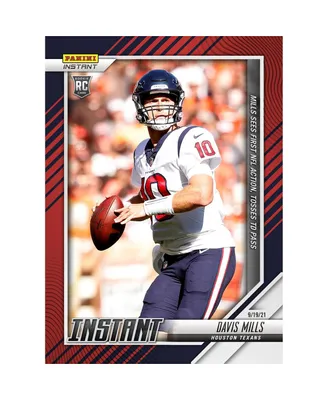 Davis Mills Houston Texans Parallel Panini America Instant 2021 Week 2 First Nfl Touchdown in Nfl Debut Single Rookie Trading Card