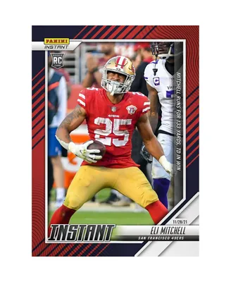 Elijah Mitchell San Francisco 49ers Parallel Panini America Instant Nfl Week 12 Mitchell Runs for 133 Yards and a Touchdown in Win Single Rookie Tradi