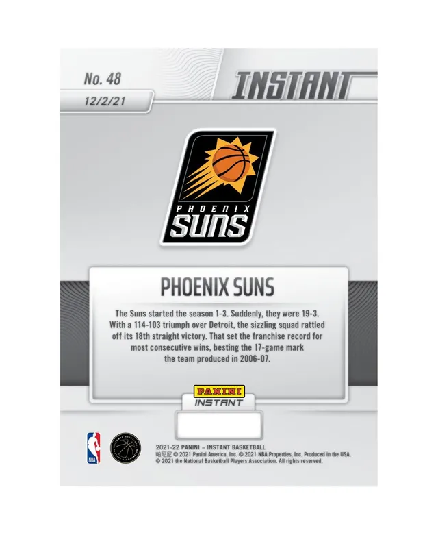 Panini America Phoenix Suns Fanatics Exclusive Parallel Panini America Instant  Suns Franchise Record 18th Consecutive Win Single Trading Card