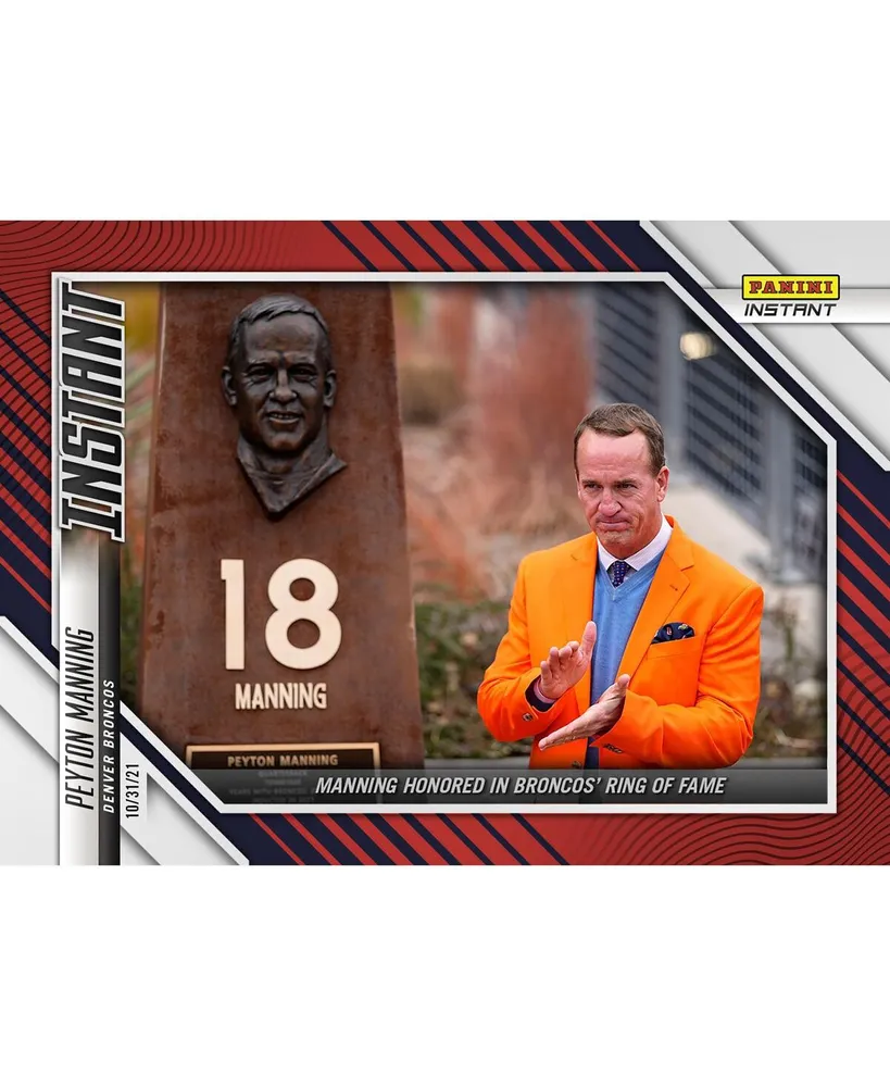 Peyton Manning Denver Broncos Fanatics Exclusive Parallel Panini America Instant Nfl Week 8 Broncos Ring of Fame Single Trading Card