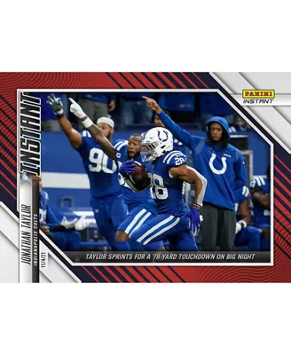Jonathan Taylor Indianapolis Colts Fanatics Exclusive Parallel Panini America Instant Nfl Week 9 78-Yard Touchdown Single Trading Card