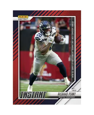 Rashaad Penny Seattle Seahawks Parallel Panini America Instant Nfl Week 18 Penny Rushes for 190 Yards Scores on a 62-Yard Td Run Single Trading Card