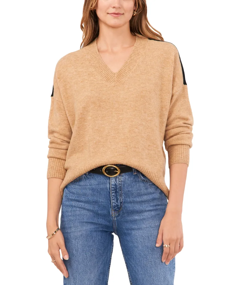 Vince Camuto Women's Drop-Shoulder Short-Sleeve Sweater