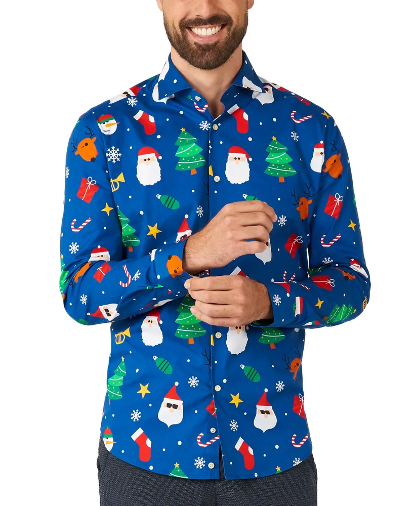 OppoSuits Men's Long-Sleeve Festivity Shirt