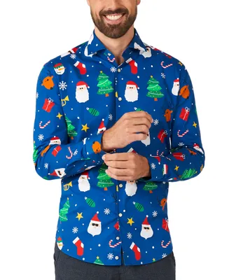 OppoSuits Men's Long-Sleeve Festivity Shirt