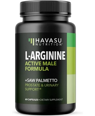 Havasu Nutrition L Arginine Saw Palmetto for Men with S7 Plant