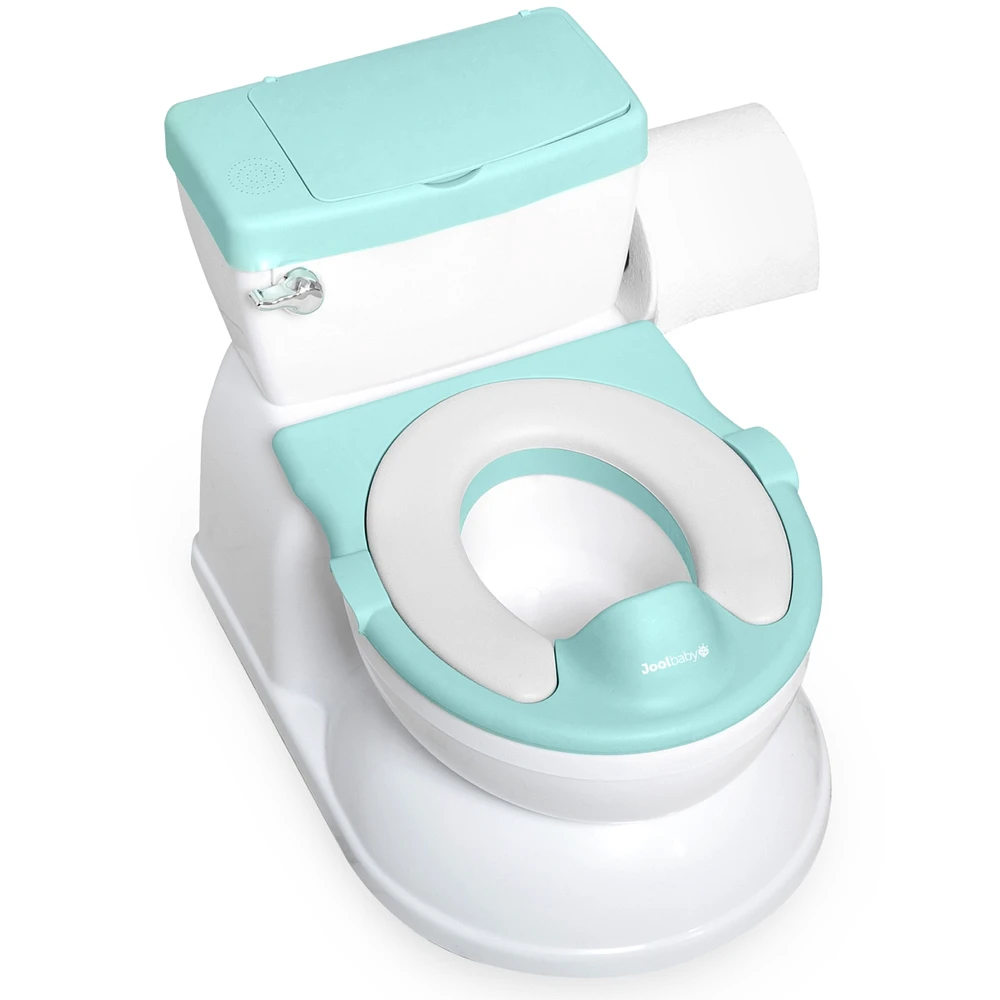 Jool Baby Baby Real Feel Potty - Virtual Flushing & Cheering Sounds, Disposable Liners, & Removable Seat for Independent Use - Unisex