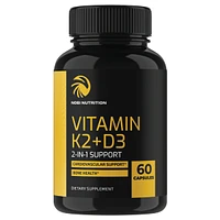 Nobi Nutrition Vitamin K2 + D3 Capsules, 60ct