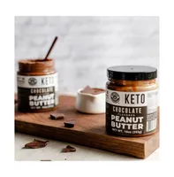 Keto Chocolate Peanut Butter Spread with Mct Oil and real Cocoa (Dark Chocolate) | Low Carb, No Added Sugar, Dairy & Lactose Free, Ketogenic | Gourmet