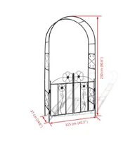 vidaXL Garden Arch Door