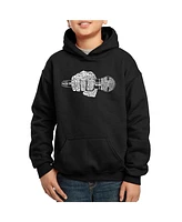 La Pop Art Boys 90's Rappers -Child Word Hooded Sweatshirt