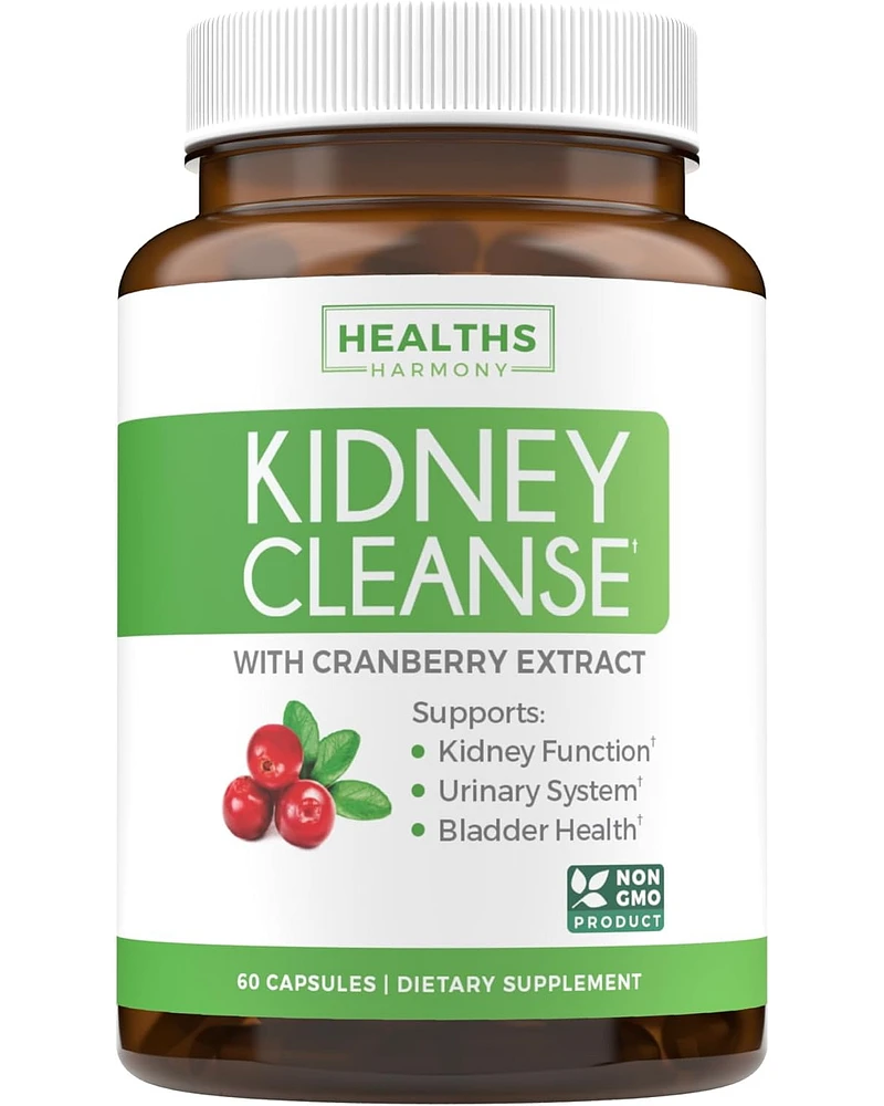 Health's Harmony Kidney Cleanse Capsules, Support Urinary Tract and Bladder Control