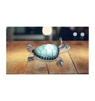 Fc Design 6.25"W Blue Sea Turtle with Led Night Light Marine Life Decoration Figurine Home Decor Perfect Gift for House Warming, Holidays and Birthday