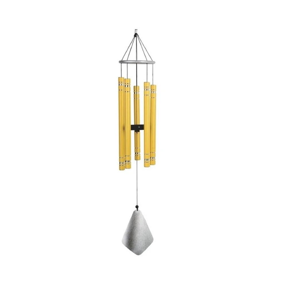 36" Long Tuned Wind Chime Traditional Yellow Tube