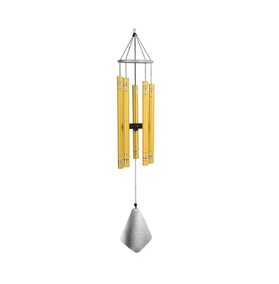36" Long Tuned Wind Chime Traditional Yellow Tube