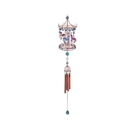 35" Long Carousel Wind Chime with Copper Gem