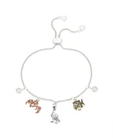 Disney Unwritten Water Imitation White Pearl and Multi Charm Bracelet