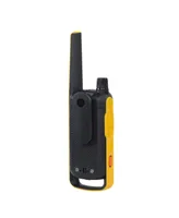 Motorola Solutions T470 35 mi. Two-Way Radio Black/Yellow 2-Pack