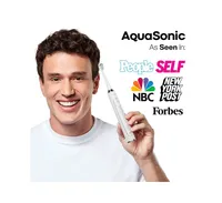 AquaSonic Elite Duo Series Electric Toothbrush Set - Black & White