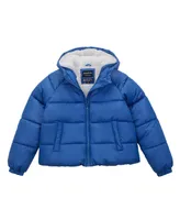 Rokka&Rolla Girls Heavyweight Puffer Jacket Sherpa Lined Bubble Coat