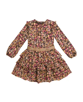 Imoga Collection Little Girls Palmer FW23 Clover Chiffon Dress