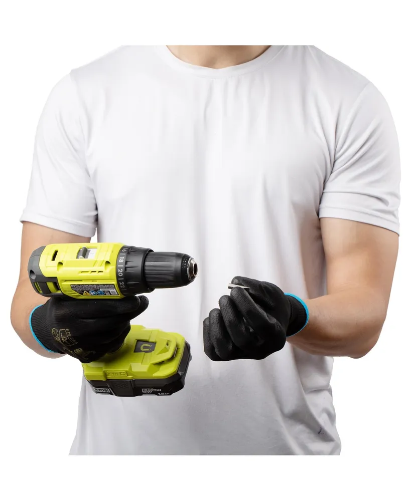 12 Pairs Men Work Gloves, Lightweight Grip Gloves For