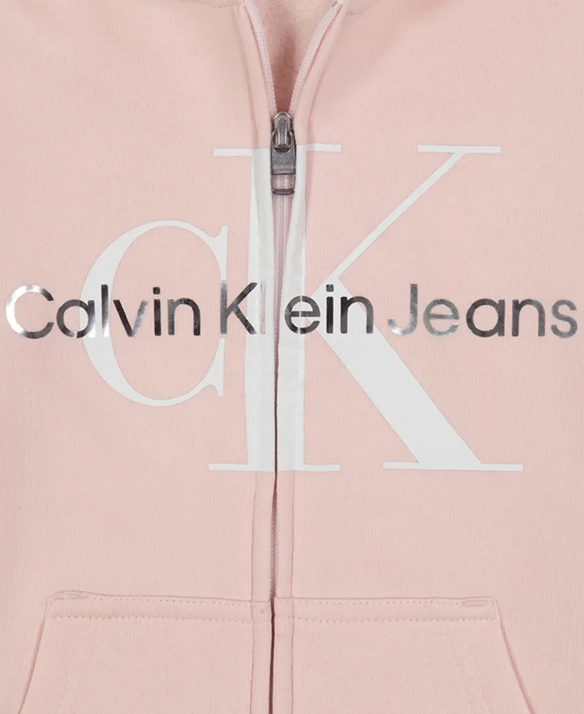 Calvin Klein Women's Oversized Logo Crewneck Sweatshirt - Macy's