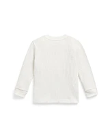 Polo Ralph Lauren Baby Boys Waffle Knit Cotton Long-Sleeve T Shirt