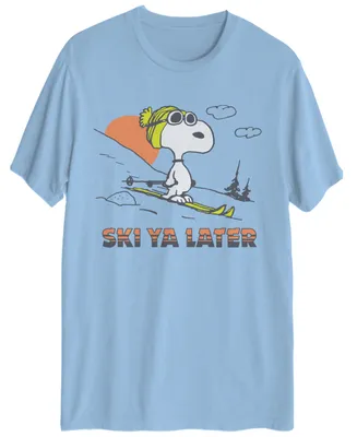 Hybrid Men's Snoopy Ski Short Sleeve T-shirt