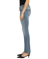 Silver Jeans Co. Women's Suki Mid Rise Curvy Fit Straight Leg