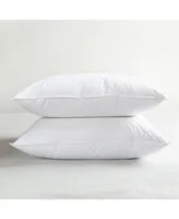 Bokser Home 2 Pack Soft White Duck Feather & Down Bed Pillow