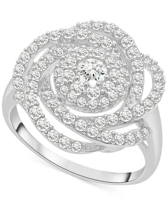 Wrapped in Love Diamond Ring, 14k White Gold Diamond Pave Knot Ring (1 ct. t.w.), Created for Macy's