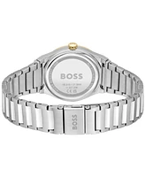 Hugo Boss Women's Candor Quartz Silver-Tone Stainless Steel Watch 35mm - Silver