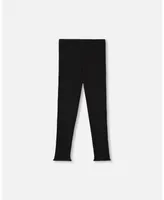 Girl Rib Leggings Black - Child