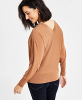 I.n.c. International Concepts Women's V-Neck Sweater, Created for Macy's