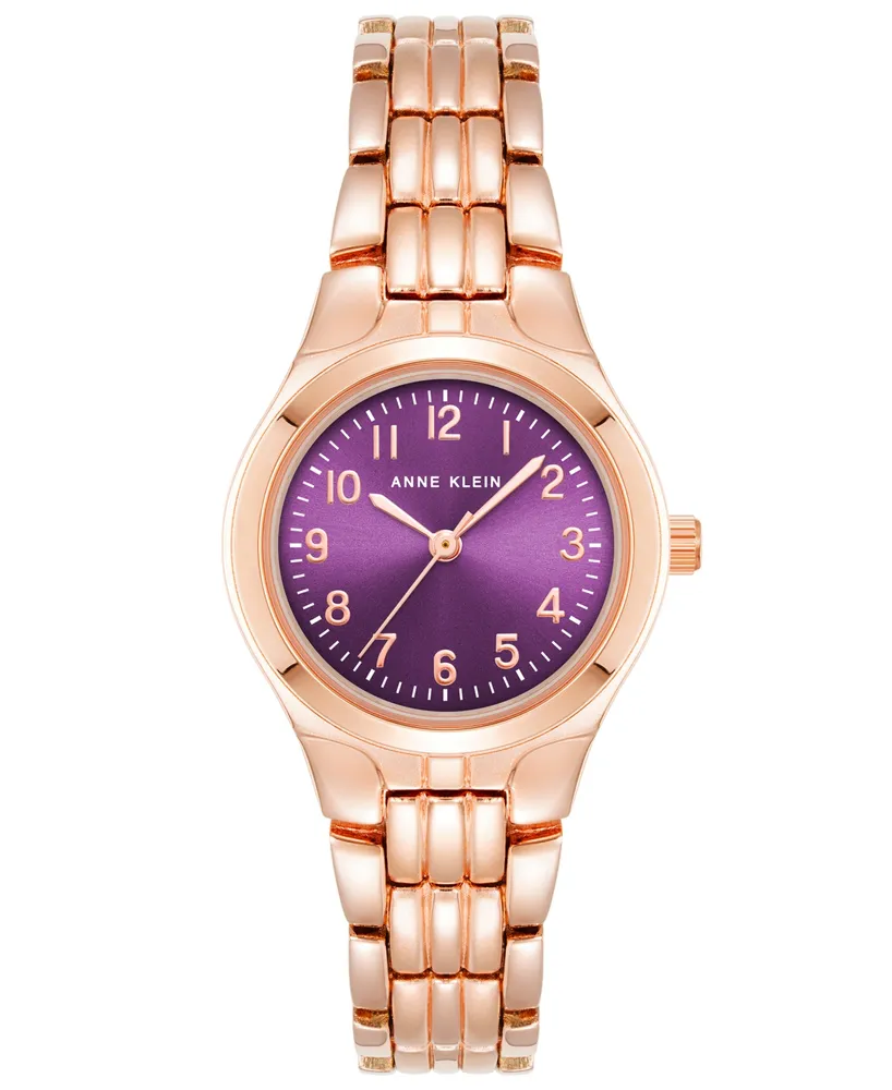 Anne Klein Women's Quartz Rose Gold-Tone Alloy Bracelet Watch, 26mm - Rose Gold