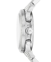 Michael Kors Women's Runway Chronograph Silver-Tone Stainless Steel Watch 38mm