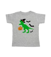 Sweet Wink Toddler Boys Trick Rawr Treat Halloween Short Sleeve T-Shirt