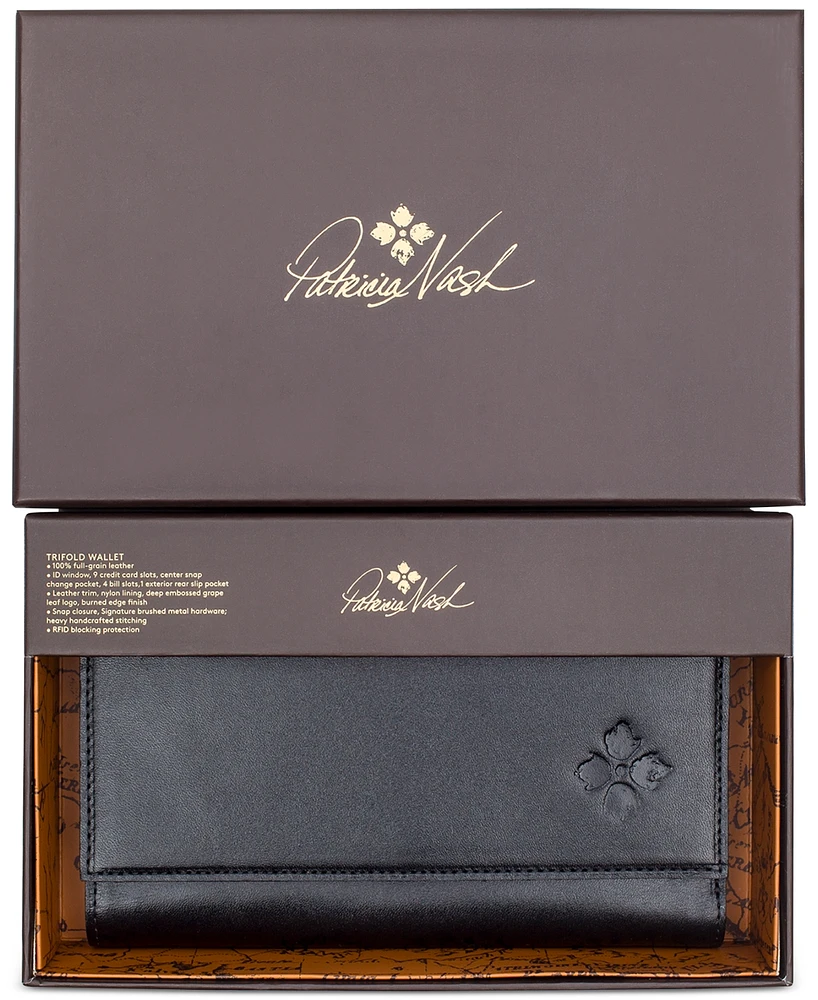 Patricia Nash Boxed Terresa Leather Wallet