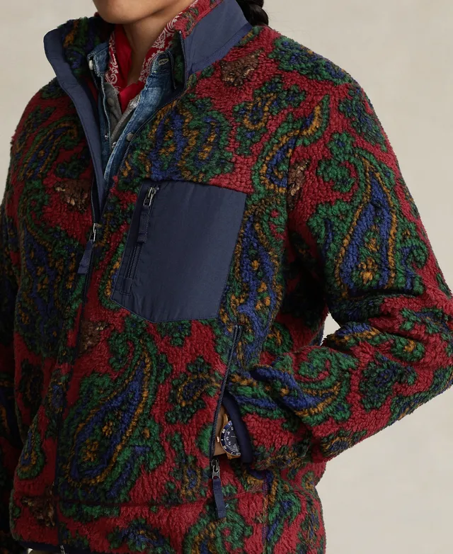 Polo Ralph Lauren Men's Paisley Fleece Jacquard Jacket