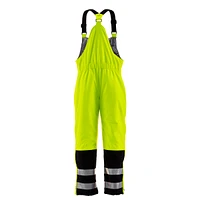 RefrigiWear Big & Tall High Visibility Reflective Insulated Softshell Bib Overall