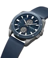 Kenneth Cole New York Men's Dress Sport Blue Dark Genuine Leather Watch 43mm