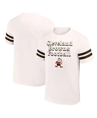 Men's Nfl x Darius Rucker Collection by Fanatics Cream Cleveland Browns Vintage-Like T-shirt