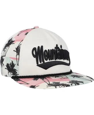 Men's New Era Cream West Virginia Mountaineers High Tide Golfer Snapback Hat